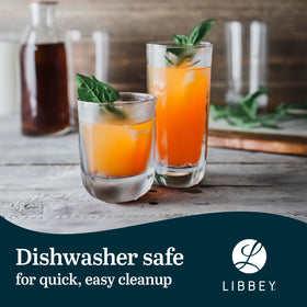 Libbey Polaris dishwasher-safe glassware for easy cleanup