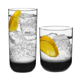 Libbey Polaris tumbler with smoke hue front view, ideal for daily hydration and style.
