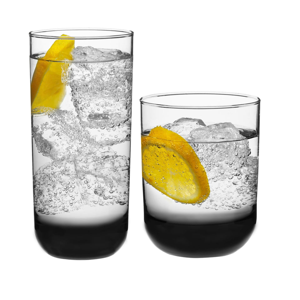 Libbey Polaris tumbler with smoke hue front view, ideal for daily hydration and style.