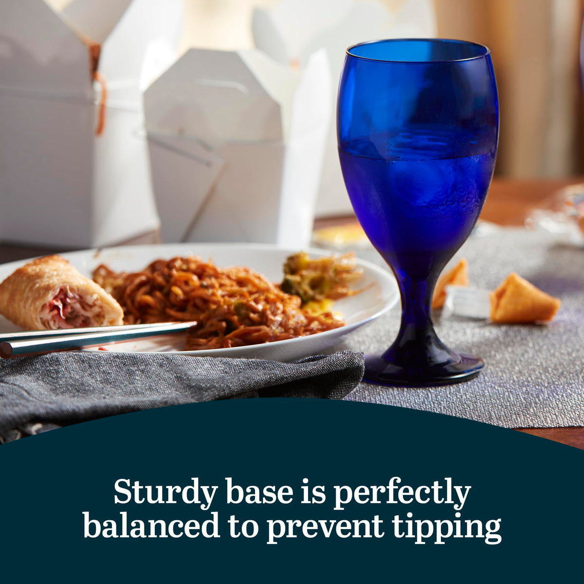 Libbey Premiere gift-ready cobalt glasses for weddings and celebrations.