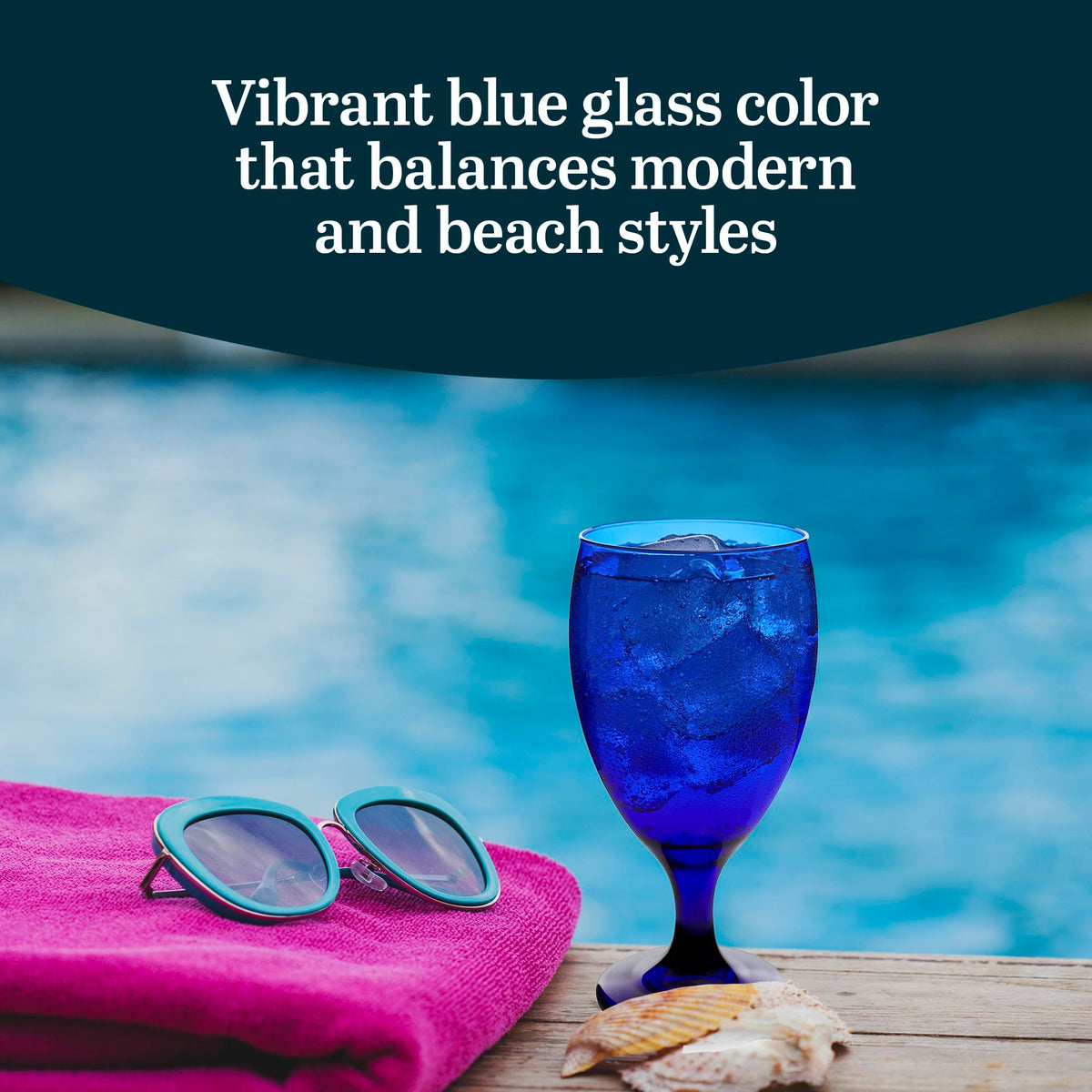 Libbey Premiere lead-free dishwasher-safe glasses for easy cleanup.