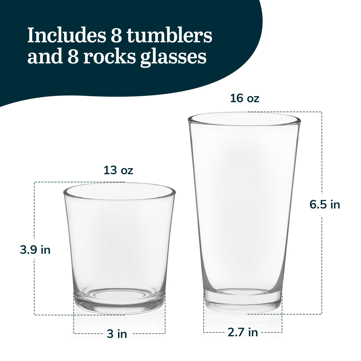 Libbey Preston glassware set displayed for coordinated, durable entertaining