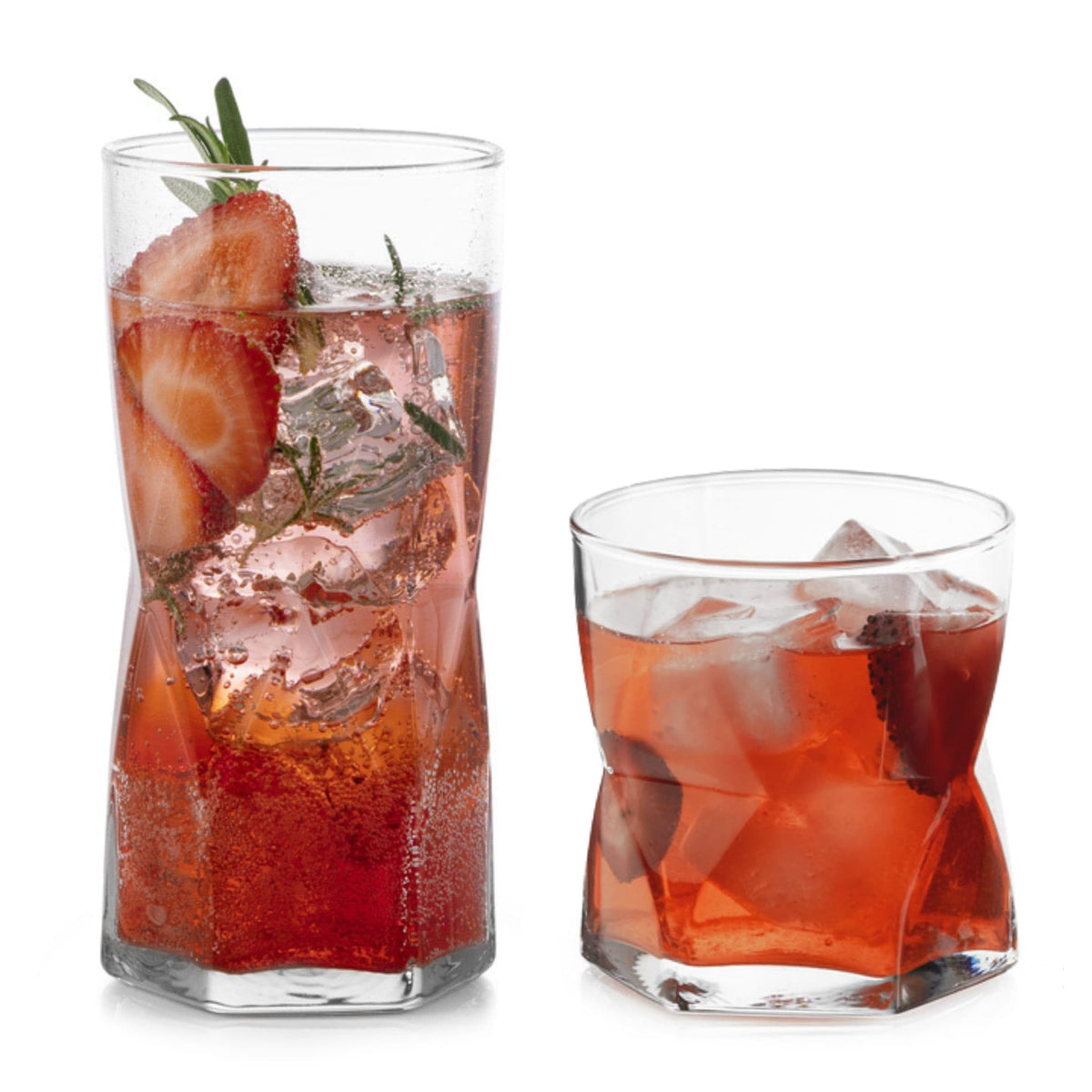 Libbey Rhombus tumbler 15.75 oz for cocktails and everyday sipping.