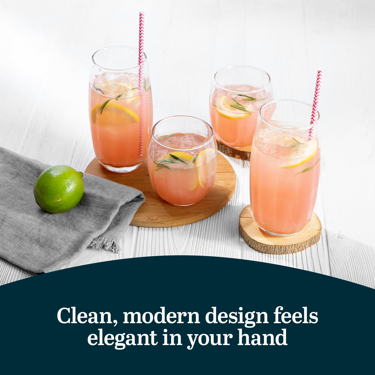 Durable-chip-resistant Libbey Samba glassware for long-lasting use.