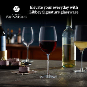 Libbey Signature Kentfield curved bowl design improves aroma release for wine tasting