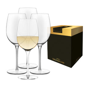 Libbey Signature Kentfield wine glasses set with long stems for versatile red and white pours
