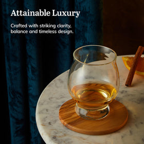 Libbey Signature Kentucky Bourbon Trail glass aroma focuses attention on the bouquet.