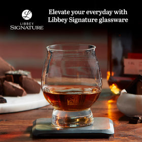 Libbey Signature Kentucky Bourbon Trail glass swirl captures movement and bouquet for sipping.