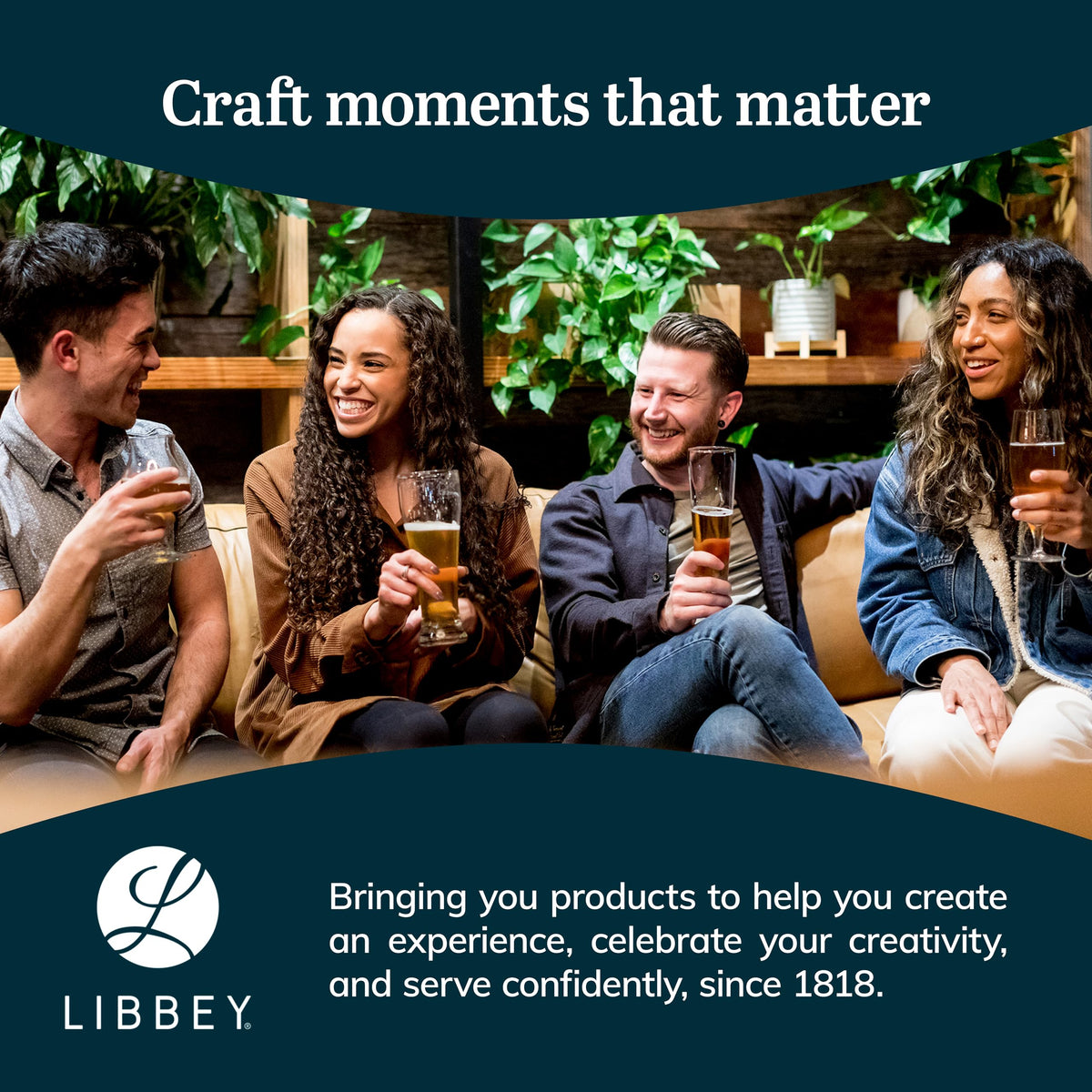 Libbey Stockholm pilsner glass clear view highlights beer clarity