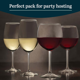 Dishwasher-safe Libbey Vineyard Reserve glass simplifies cleanup after gatherings.