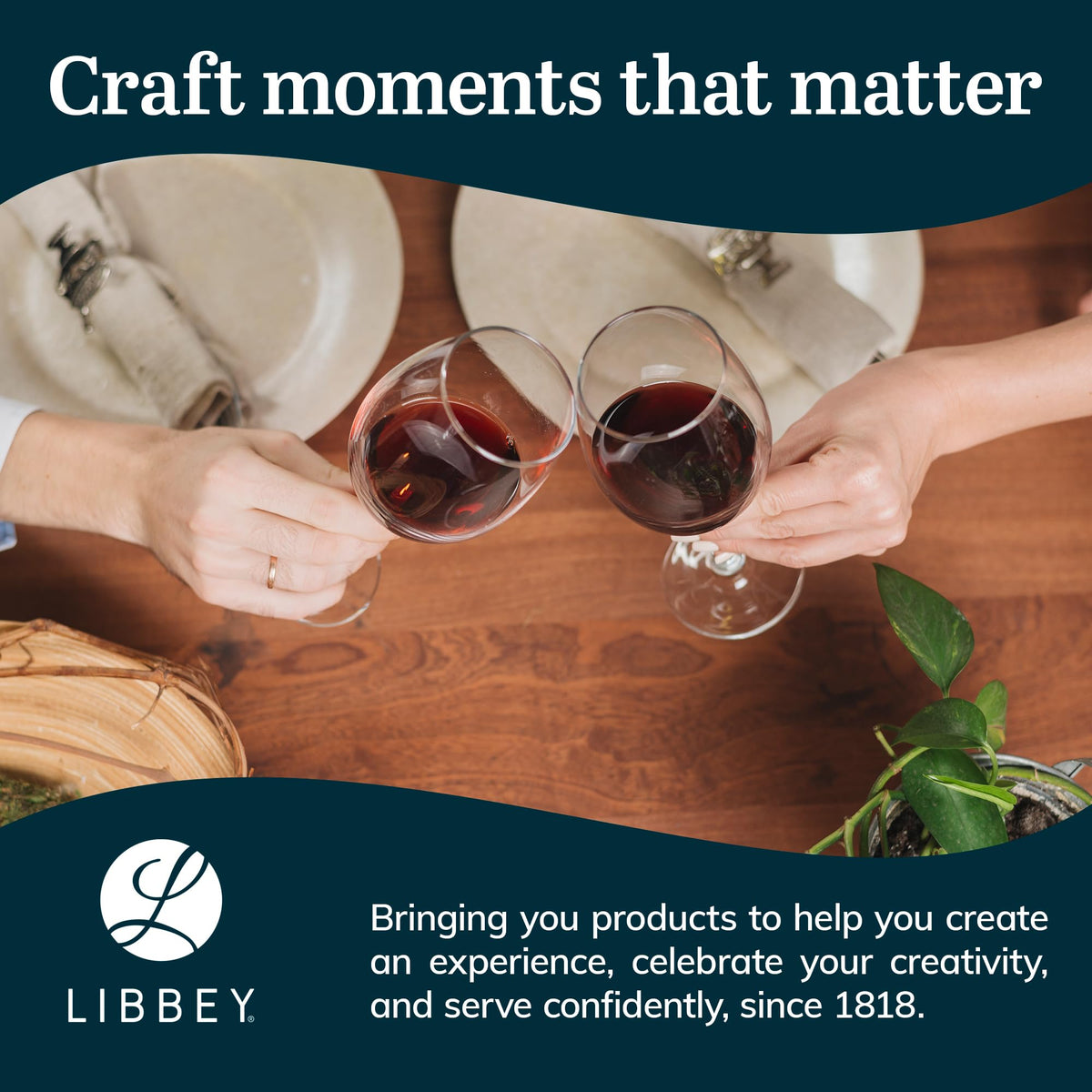 Gift-ready Libbey Vineyard Reserve wine glasses for celebrations and entertaining.