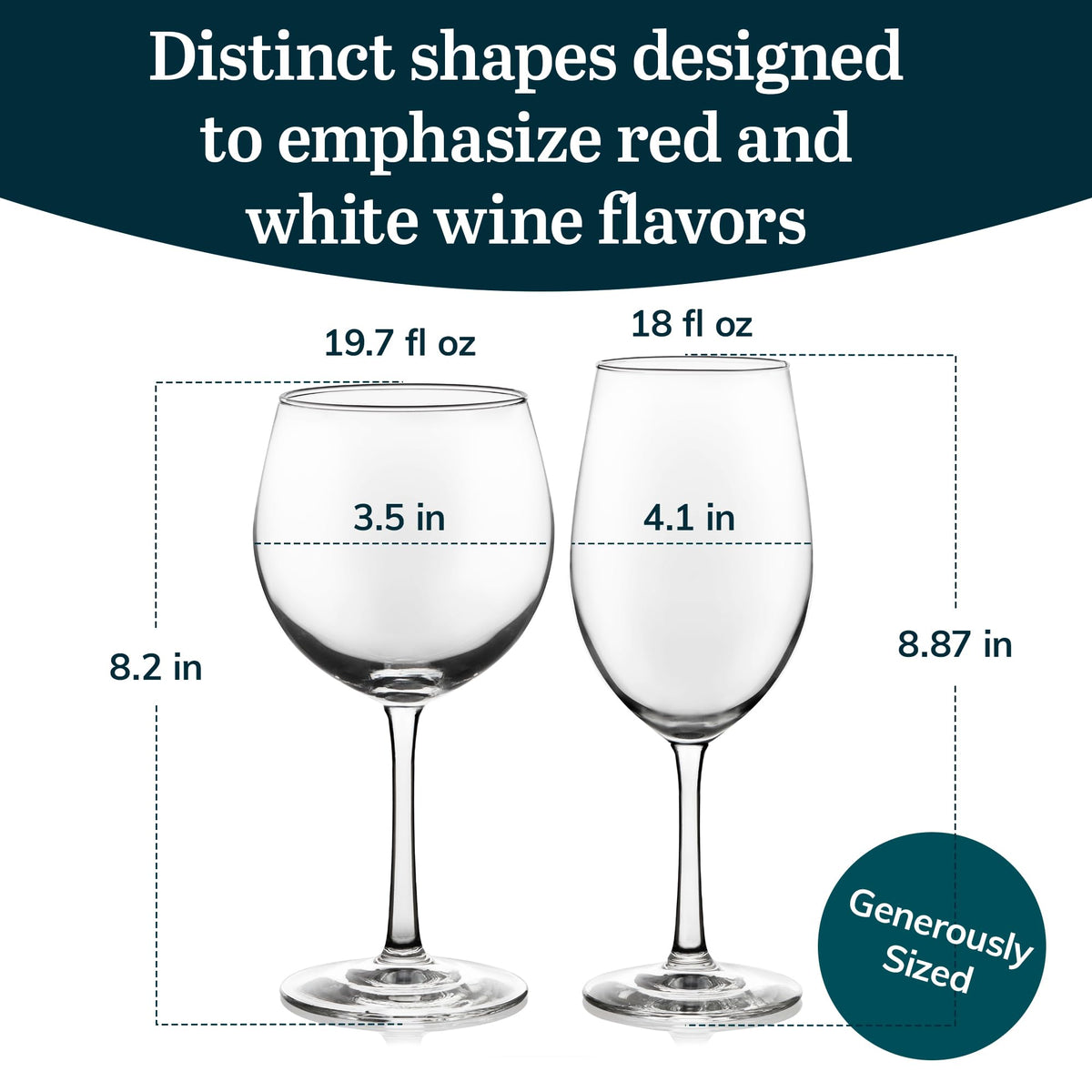 Set of 12 Libbey Vineyard Reserve wine glasses for hosting and tasting.