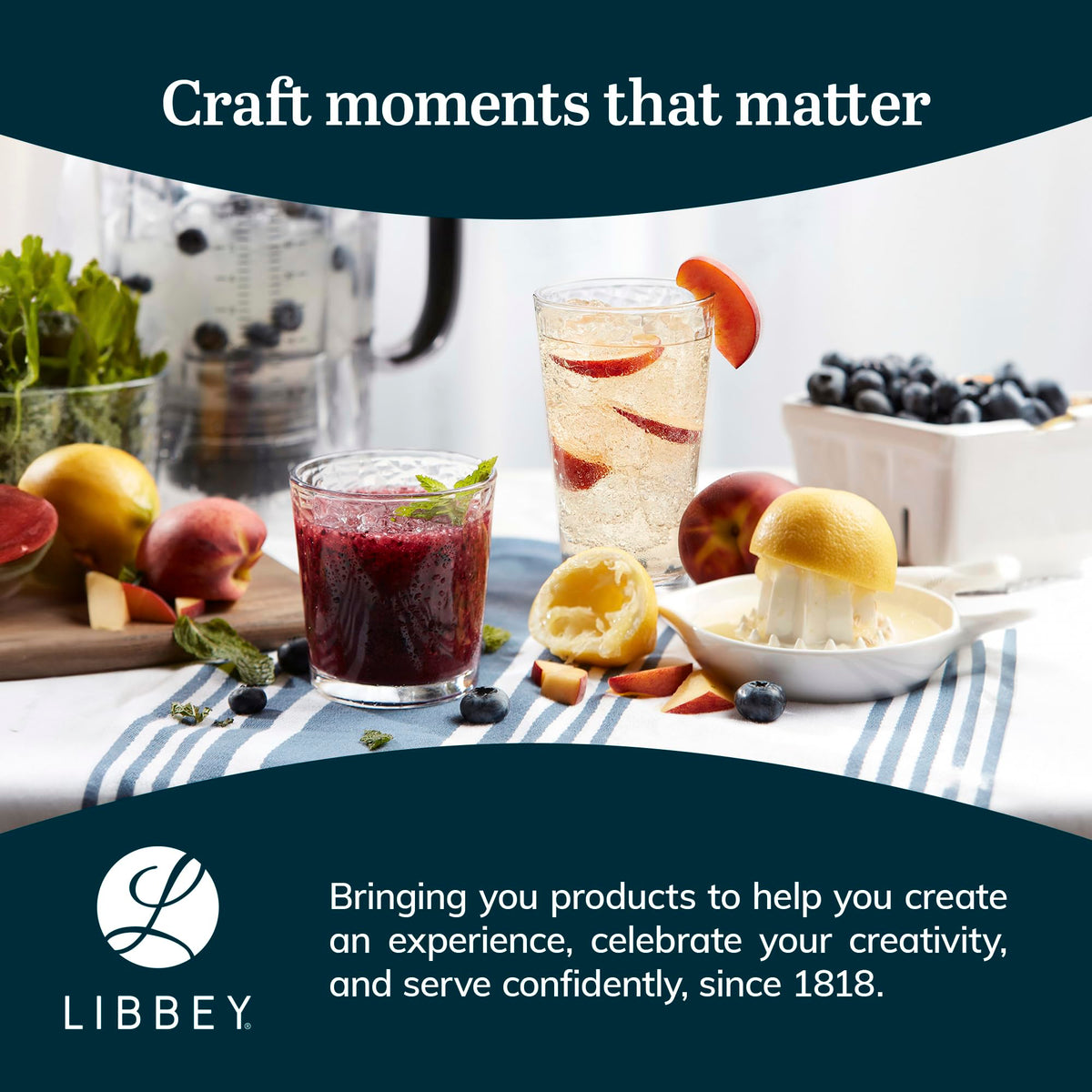 Libbey Yucatan party glasses suit holidays, events, and casual gatherings.