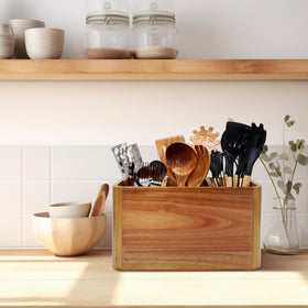 Liberal Brightdeer Extra large utensil holder on countertop for busy cooks