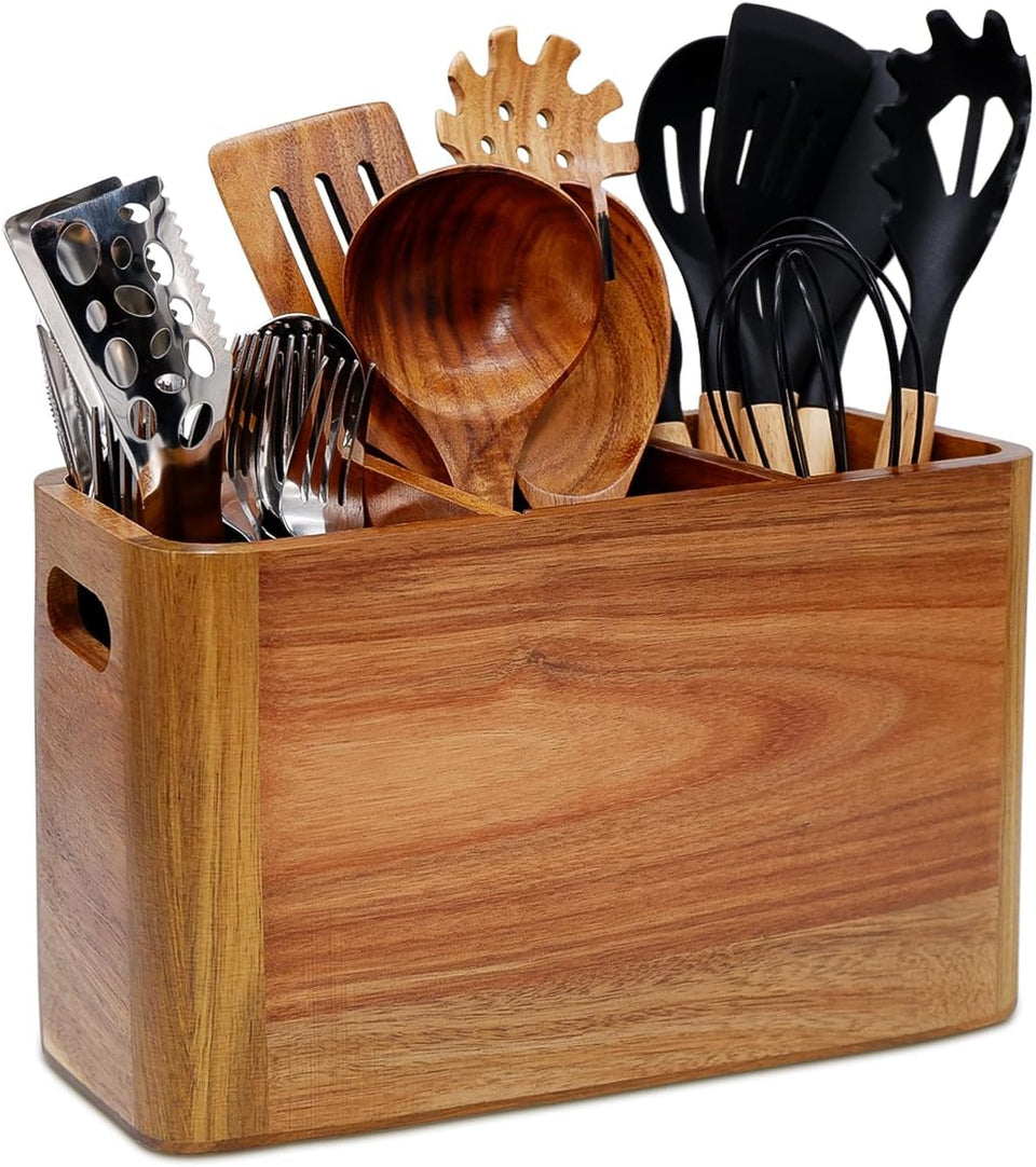 Liberal Brightdeer Utensil Holder front view on counter showing organized space