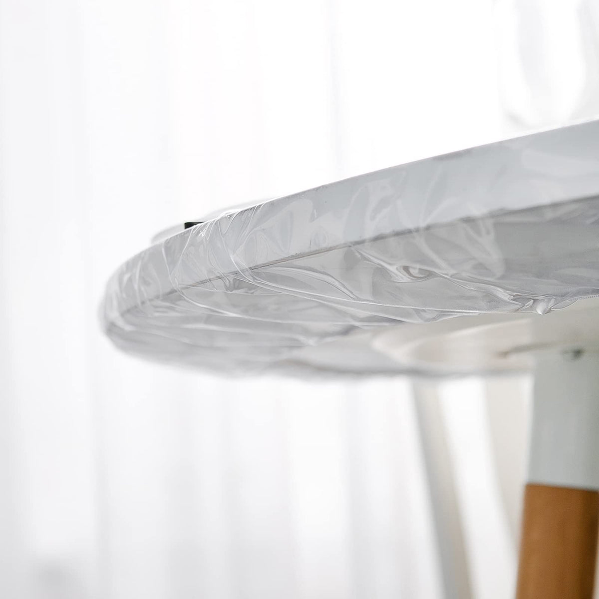 LIBERECOO 0.15mm PVC shield protects the table while showing natural grain.