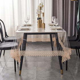 LIBERECOO easy-clean table cover wipes clean after meals.