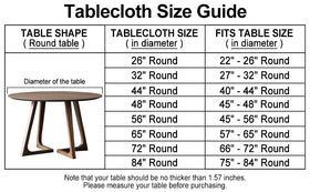 LIBERECOO tablecloth elastic edge close-up showing snug fit on 48 inch table
