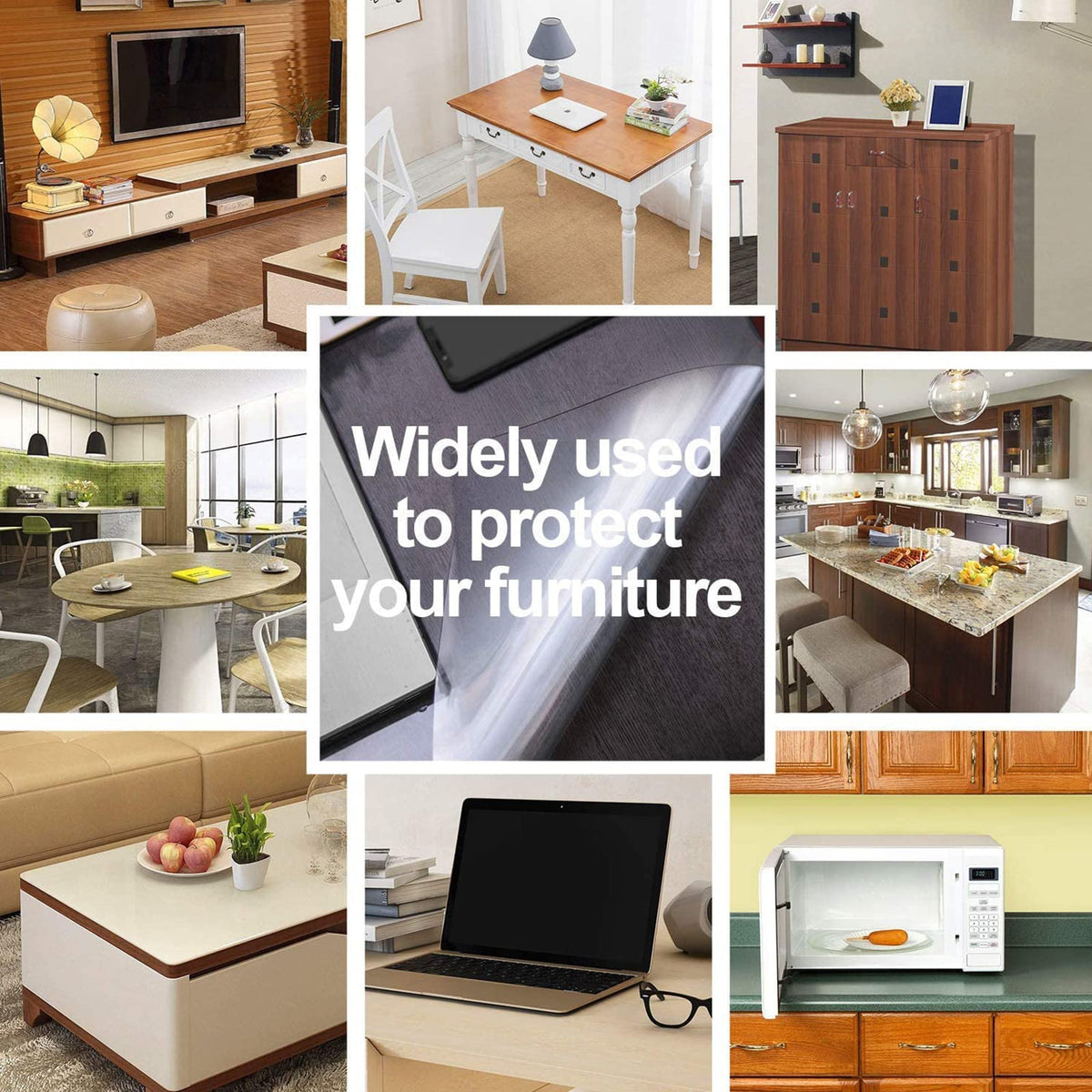 LIBERECOO heavy-duty vinyl provides clear protection without yellowing
