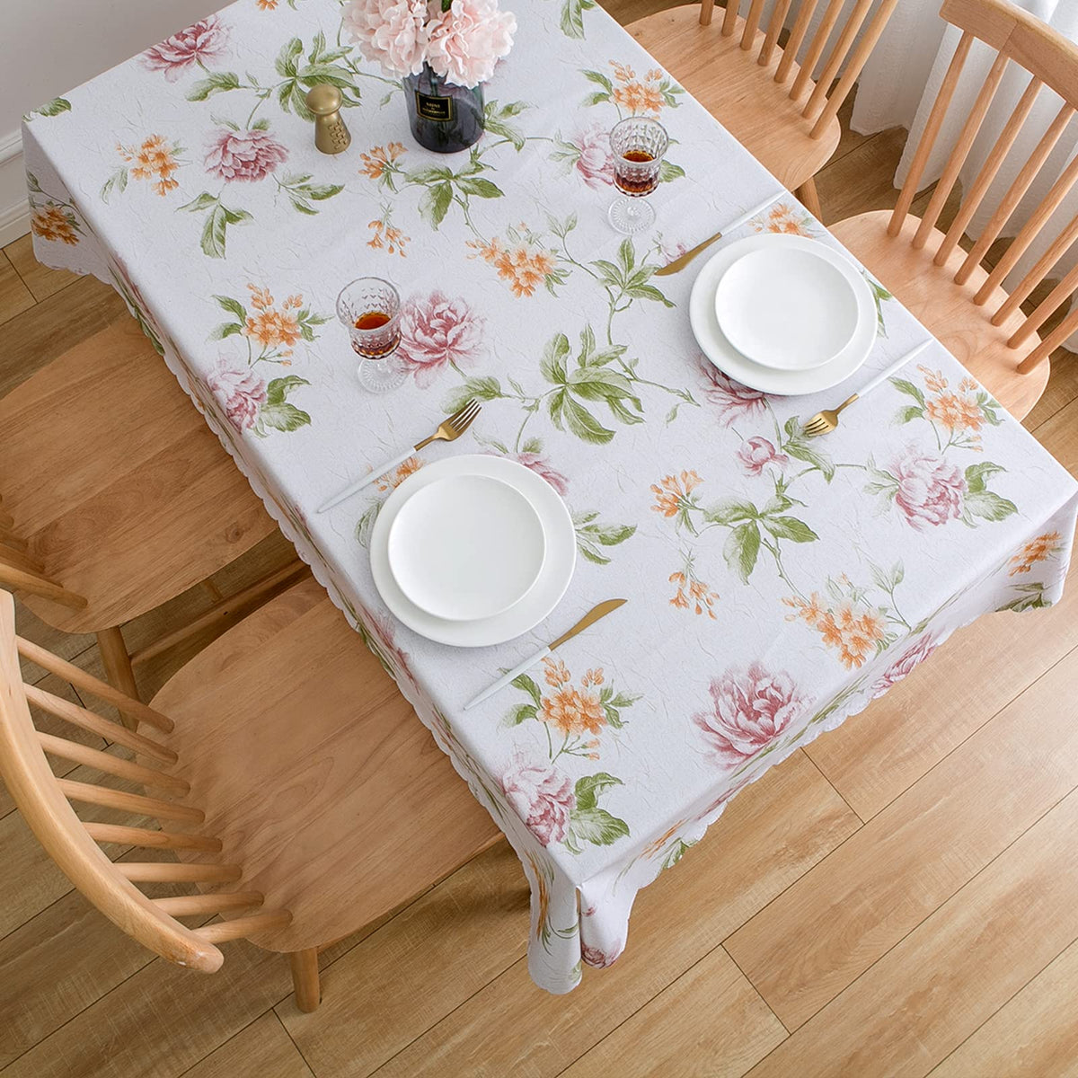 LIBERECOO elegant rectangular-table dining setup showcases versatile use.
