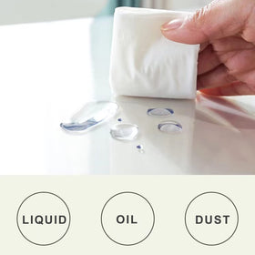 LIBERECOO transparent-protection shows natural table grain while guarding it.