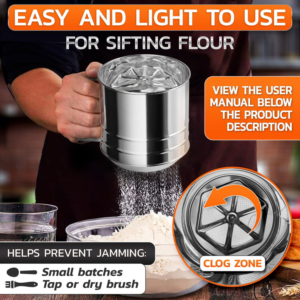 LIBERHAUS ergonomic grip for comfortable handling