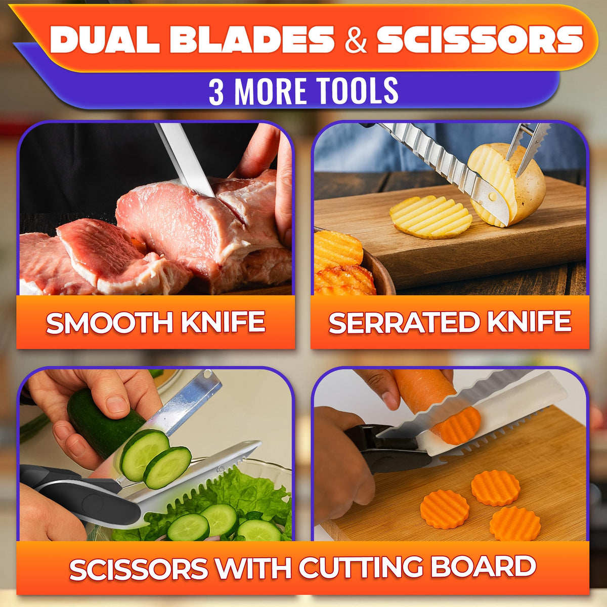 LIBERHAUS kitchen scissors are dishwasher-safe for convenient cleaning