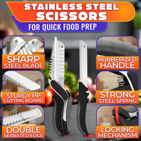 LIBERHAUS kitchen shears safety lock keeps blades closed when stored