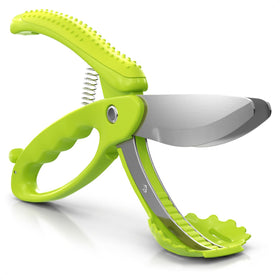 LIBERHAUS salad scissors curved design for bowl chopping and tossing