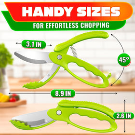 LIBERHAUS salad scissors micro-serrated blades slice fruits and veggies with precision