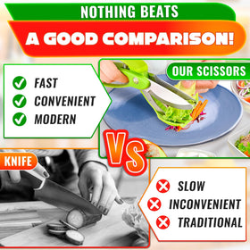 LIBERHAUS salad scissors multi-purpose tool speeds up meal prep and chopping