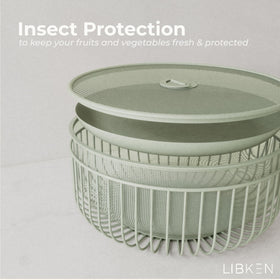 LIBKEN countertop fruit and vegetable holder keeps produce organized on your kitchen counter
