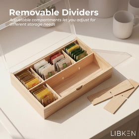 LIBKEN gift-ready organizer ideal for tea lovers and thoughtful gifts.