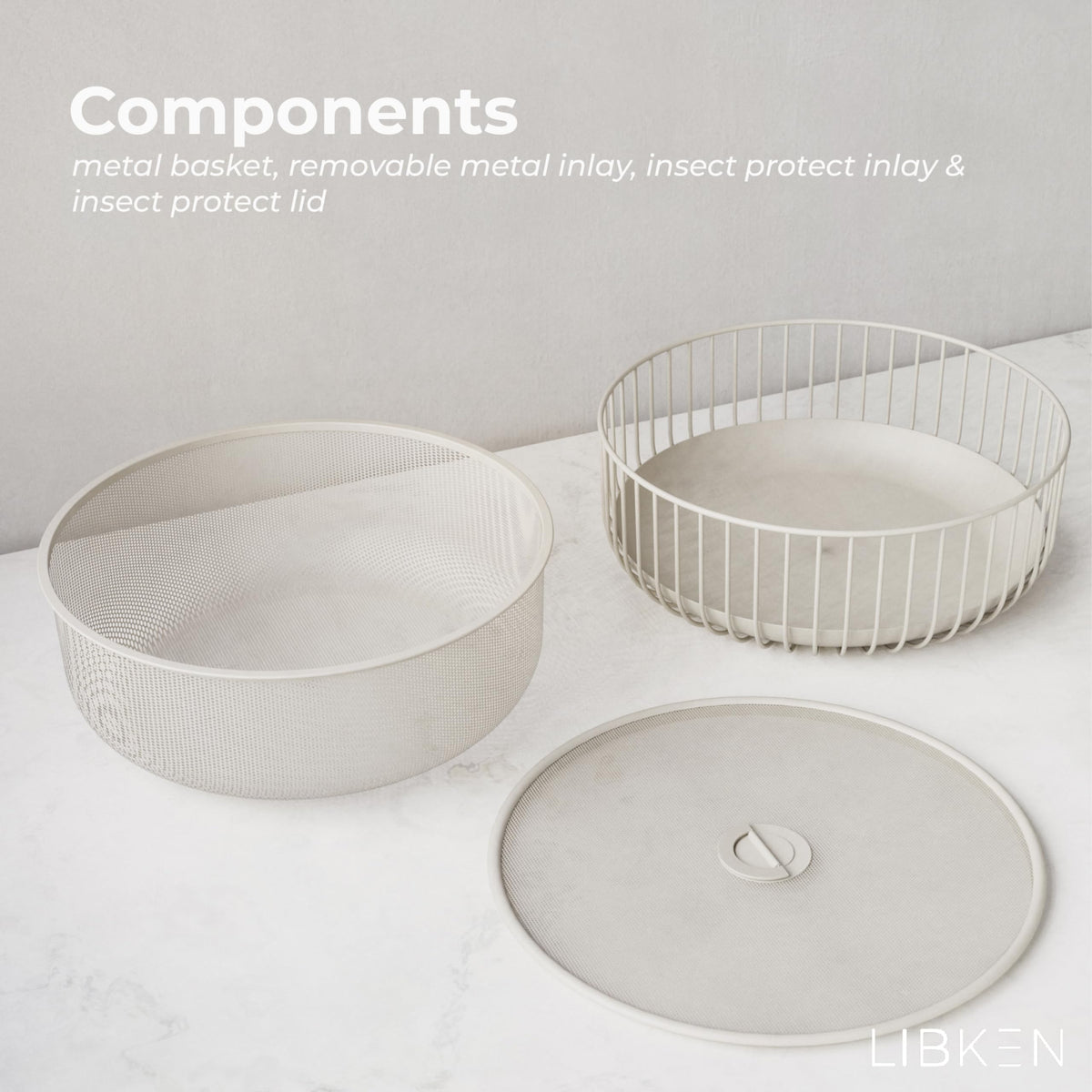 LIBKEN versatile basket is ideal for fruit, vegetables, and snacks during gatherings.
