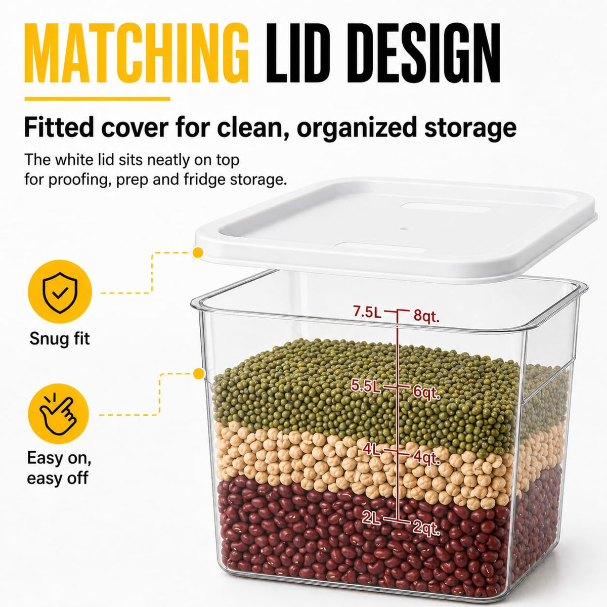 Liboocare clear polypropylene construction for durable daily use