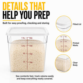 Liboocare 2-pack stackable containers with lids for efficient fridge storage