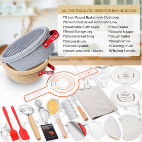 Libri Bene sourdough oval basket for consistent texture
