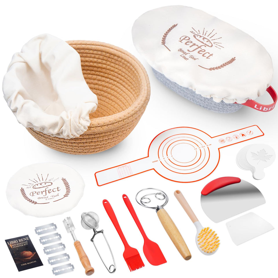 Libri Bene sourdough round basket for even proofing
