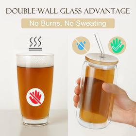 LIBWYS bamboo lids with silicone ring seal keep drinks secure and mess-free.