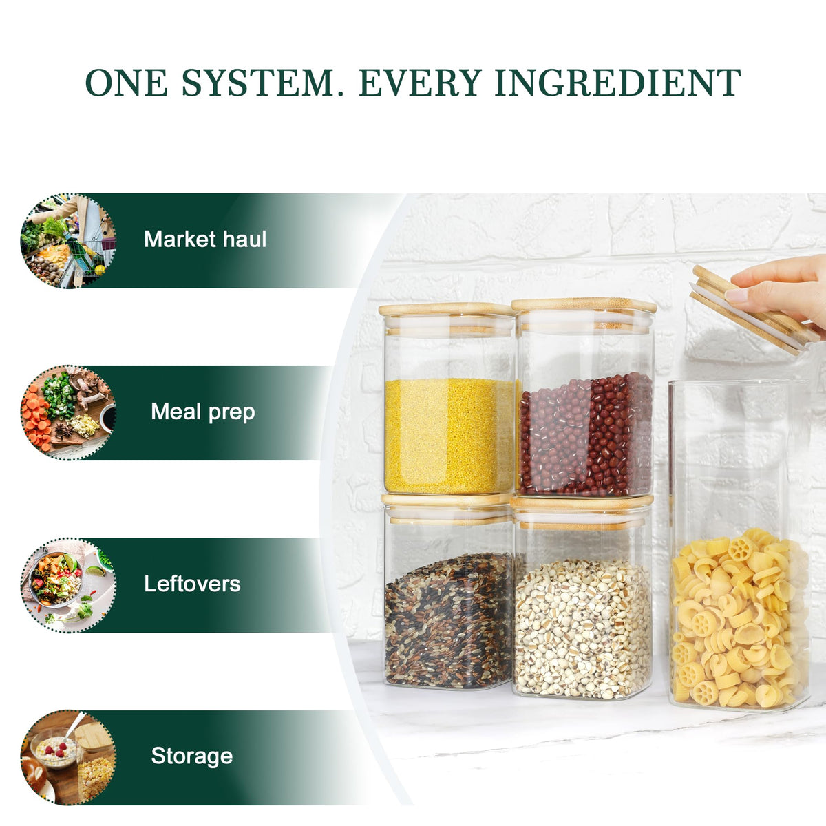 LIBWYS coffee tea snacks container supports easy access and freshness.