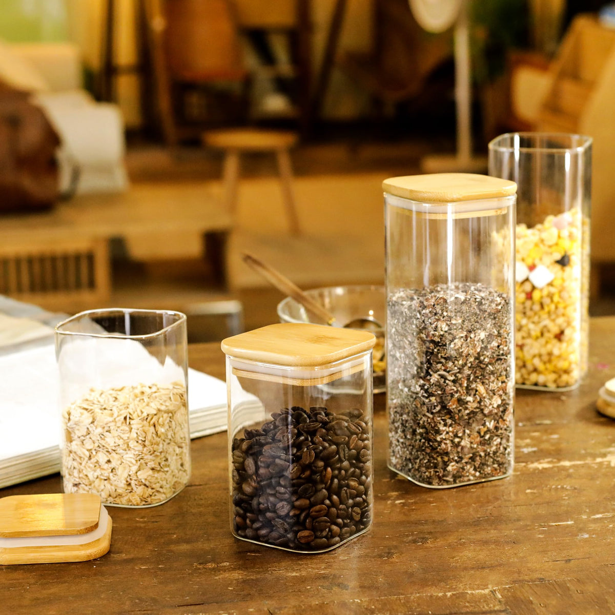 LIBWYS pantry organization solution keeps items visible and neatly arranged.