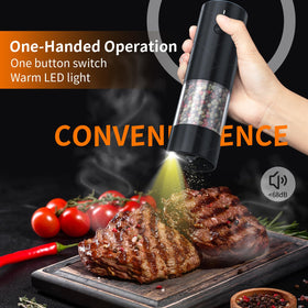 Lidaop USB rechargeable grinders ready for quick, mess-free seasoning in kitchens and on the go.