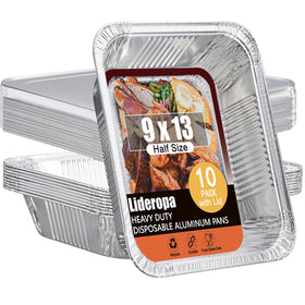 Lideropa 9x13 pans with lids close-up for organized meal prep