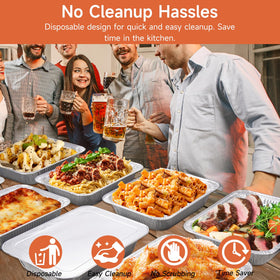 Lideropa easy-cleanup disposable pans for quick cleanup