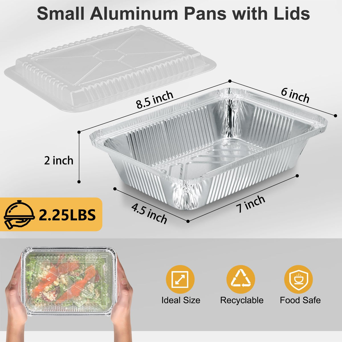 Takeout Lideropa pans with clear lids ready for delivery