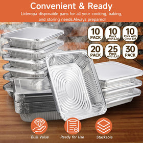 Lideropa versatile pans for lasagna casseroles and storage