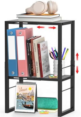 LIDTOP Locker Organizer Shelf adjustable width demonstrates flexible storage for crowded school or gym lockers
