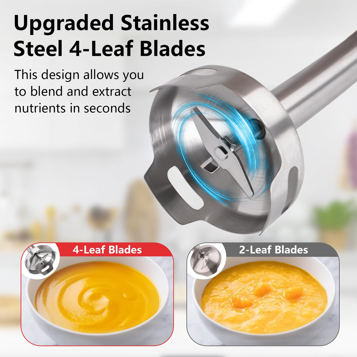 Liebe&Lecker cordless blender with USB-C fast charging for quick refills.