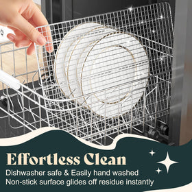 LIEMAND cooling rack dishwasher-safe cleans easily after meals.