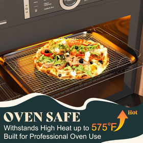 LIEMAND cooling rack heavy-duty-grid stands up to repeated use in a busy kitchen.